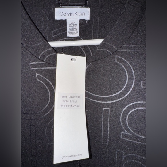 Calvin Klein Woman’s All Over Logo Black Jacket - Picture 7 of 7